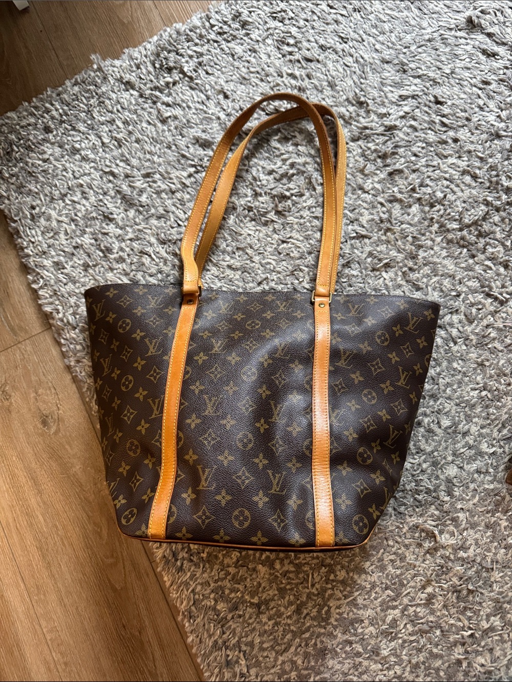 Vintage Louis Vuitton Monogram Sac Shopping tote
